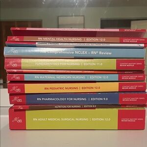 ATI Nursing Review Book Set - Multicolor